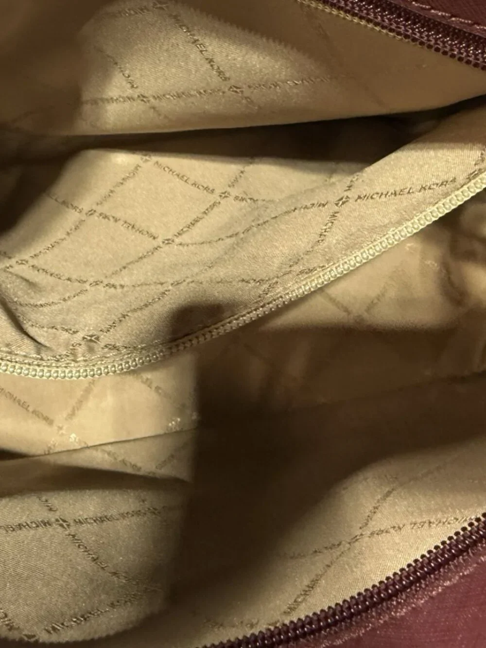 Michael Kors Jet Set Travel Medium Saffiano Leather Tote - Burgundy